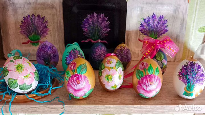 Пасхальное яйцо деревянное, сувенир