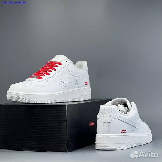 Кроссовки Nike Air Force 1 Low & Supreme (Арт.81488)