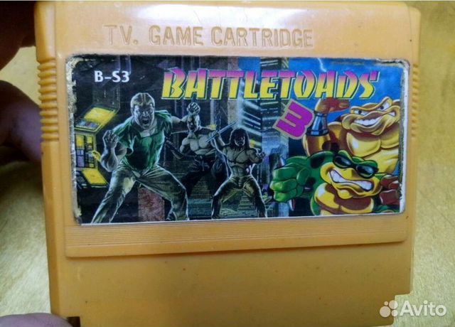 Картриджи dendy battletoads and Double dragon