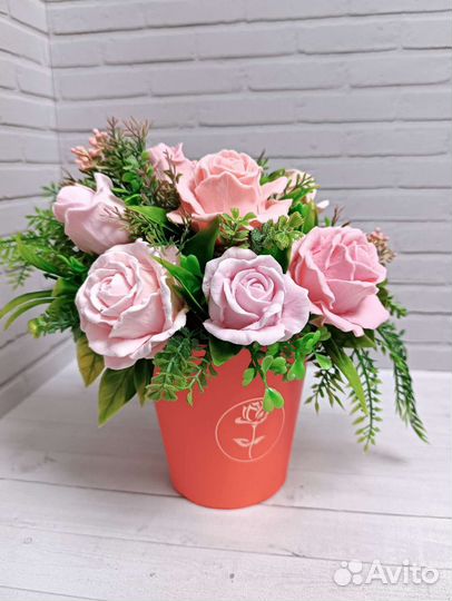 Букет из мыла ручной работы