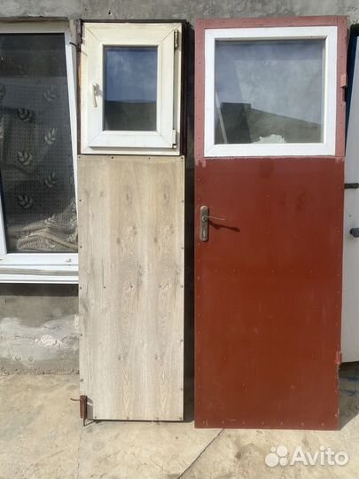 Дверь двустворчатая металлическая