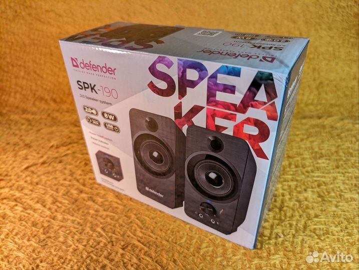 Компьютерные колонки 2.0 Defender SPK-190