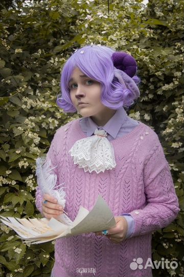 Парик фиолетовый