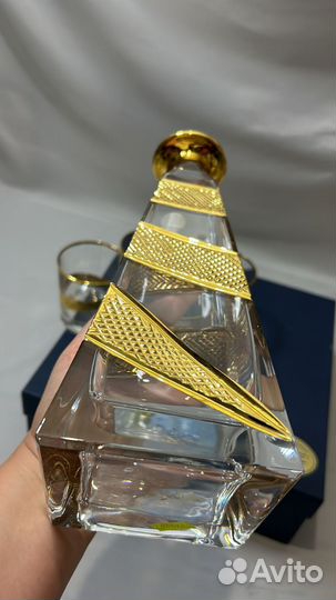 Same Decorazione. Набор для виски с позолотой