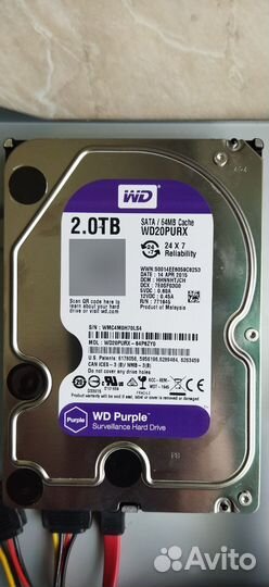 Жёсткий диск HDD 2 тб для пк и видеорегистратора