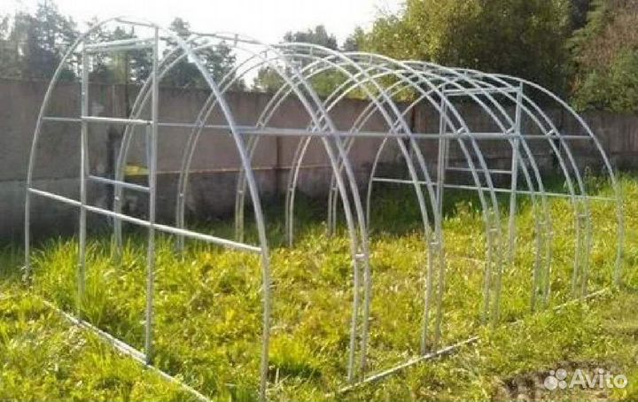 Теплица двойная дуга