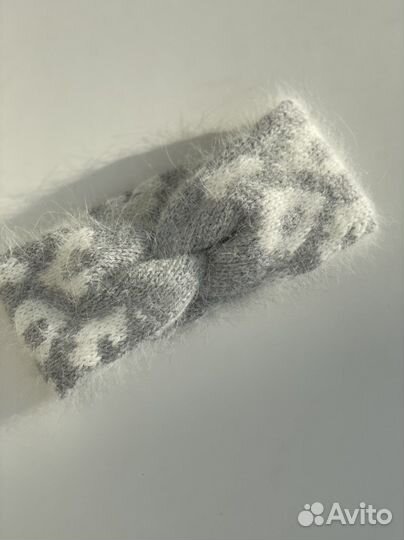 Повязка на голову из пуха норки