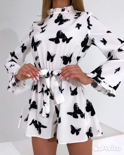 Летний легкий комбинезон шортами