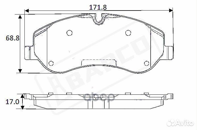 Колодки тормозные BP0451 bapco