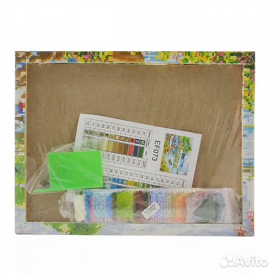 Алмазная мозаика 40x50 Солнечные лучи проходят скв