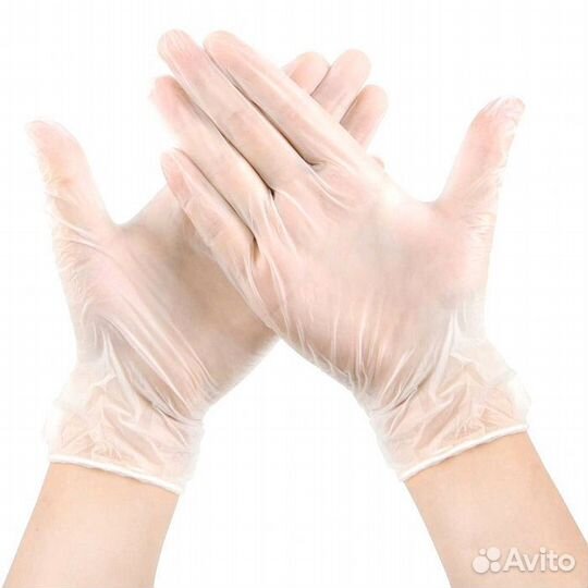 Перчатки виниловые