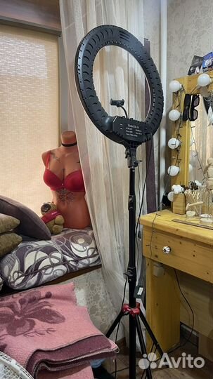 Кольцевая лампа 54 см бу