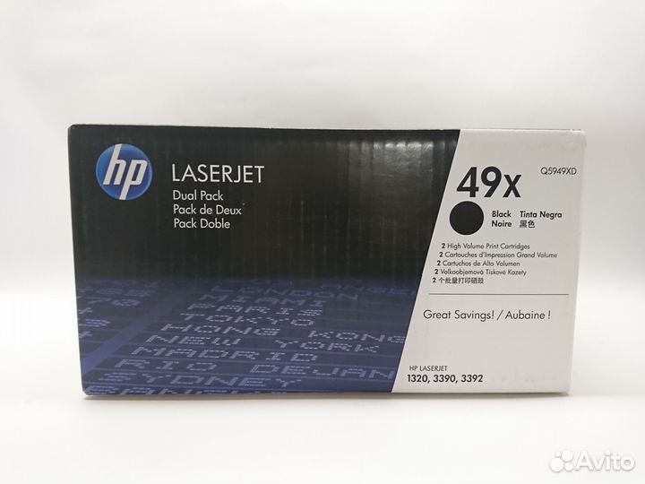 Картридж лазерный HP LaserJet 49X Q5949XD оригинал