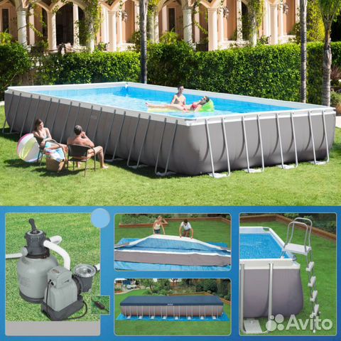 26364 intex Каркасный бассейн 732х366х132 см