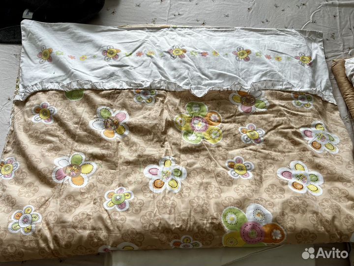 Детское одеяло, простыня, подушечка