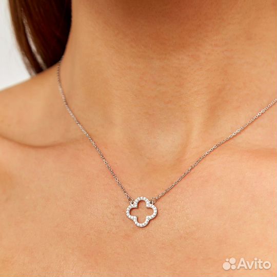 Колье с фианитами