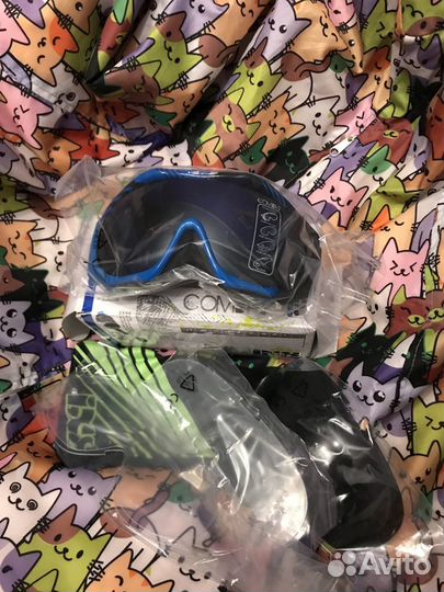 Маска iXS Combat/Storm, сменные линзы, вело/мото