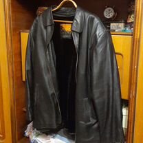 Кожаная куртка мужская 60 размер б/у
