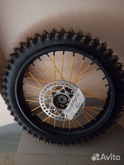 Зимние колеса 17/14 шипованная резина питбайк