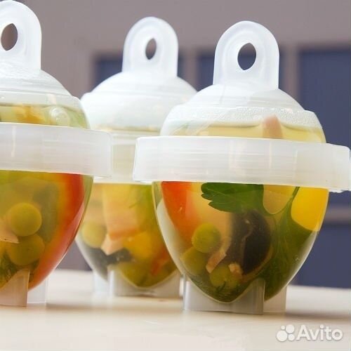 Формы для варки яиц без скорлупы Лентяйка (Eggies)