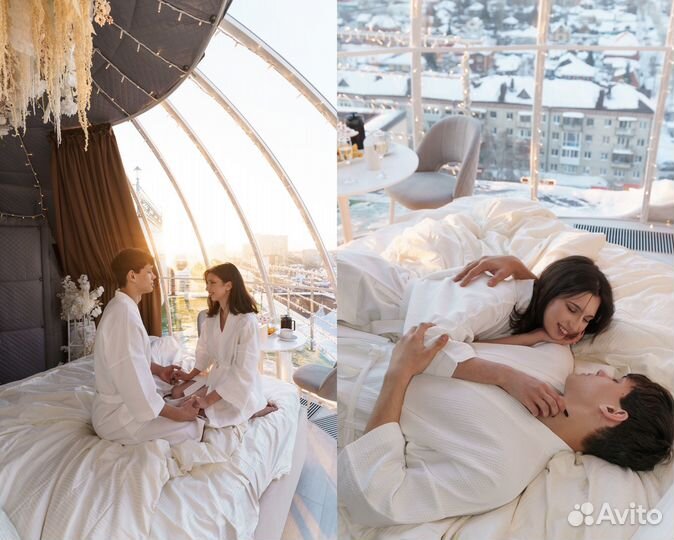 Купольный отель в Тюмени на 11 этаже (вы вдвоем)