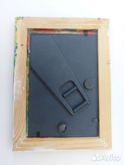 Фоторамка деревянная 1015 эбру ручная работа