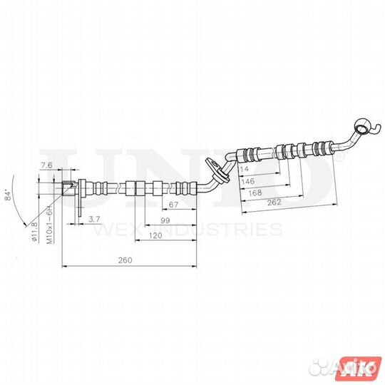 Шланг тормозной