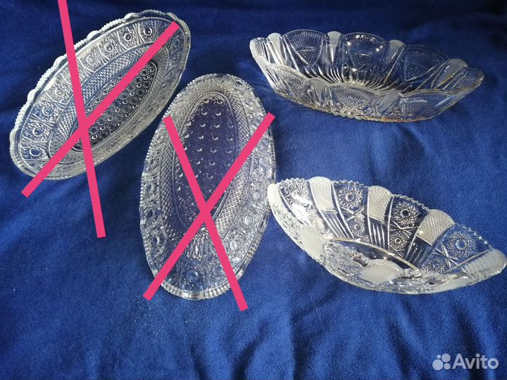 Большая хрустальная ваза