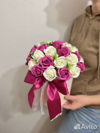 Букет из мыльных роз Цветы