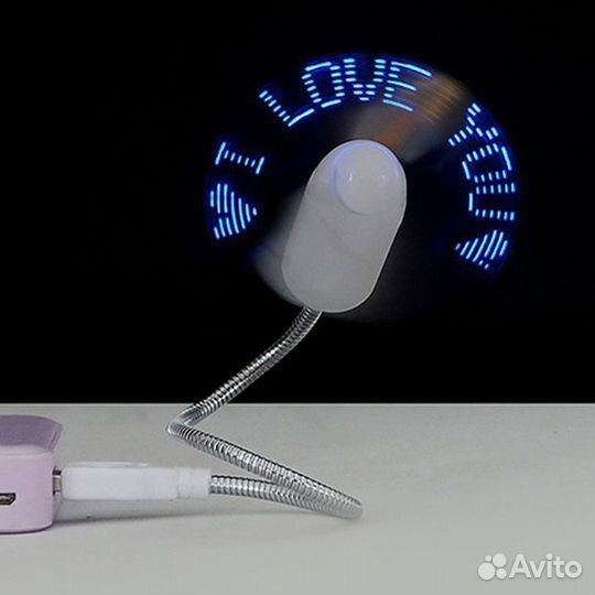 Гибкий Usb Вентилятор с подсветкой