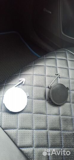 Заглушка крюка бампера переднего skoda rapid