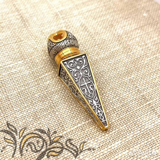 Серебряный Подвес Мощевик Обретение Веры