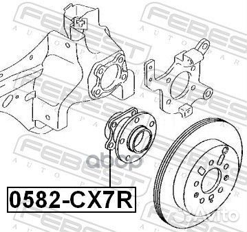 Ступица mazda 3 BK 03- зад. 0582CX7R Febest