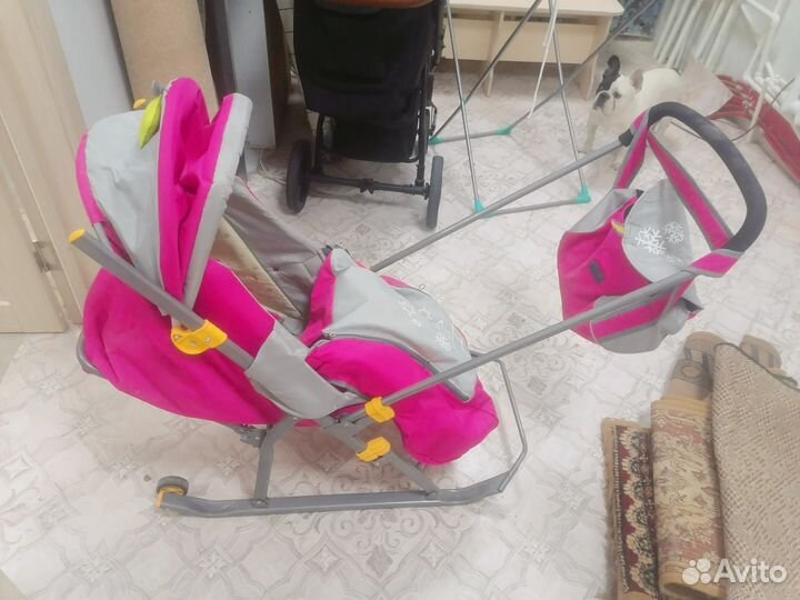Продам коляску санки