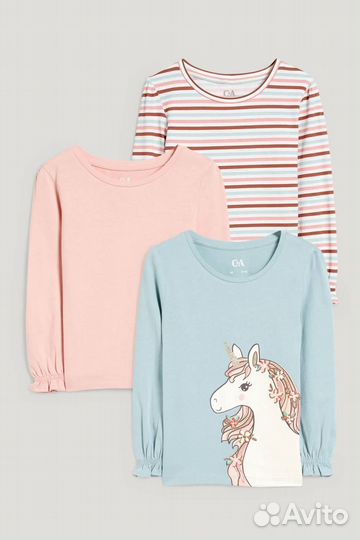 Лонгслив для девочки C&a 116,128
