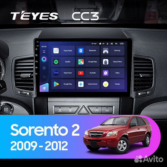 Автомагнитола Teyes CC3 Kia Sorento 2 XM