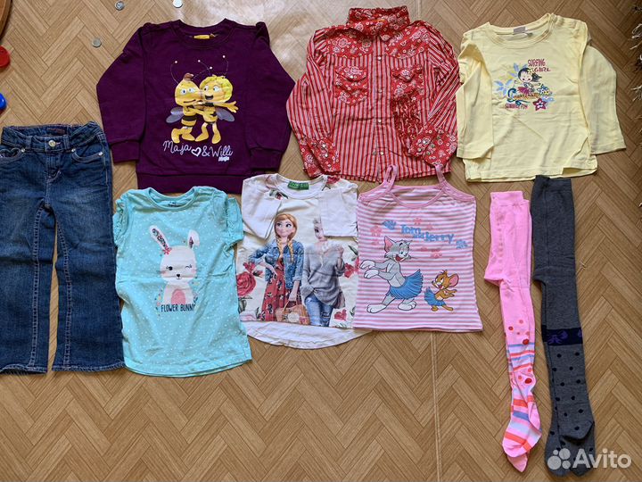 Детская одежда для девочку пакетом 100-116