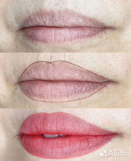 Модели на перманентный макияж губ