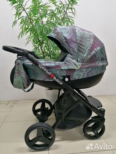 Коляска 3в1 Lonex Comfort Gallaxy (тропики)