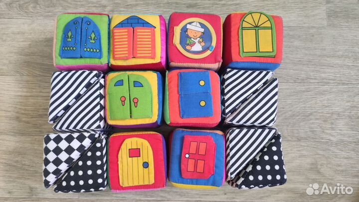 Развивающие кубики мягкие детские
