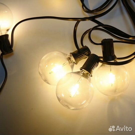 Гирлянда уличная с лампочками