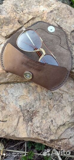 Футляр для очков натуральная кожа. Очечник