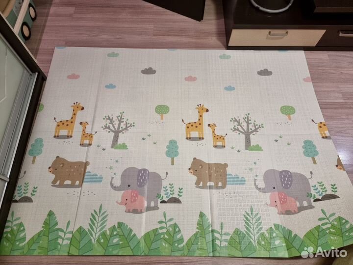 Детский коврик для ползания новый 150 200 0.8