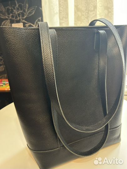 Новый Шоппер из натуральной кожи