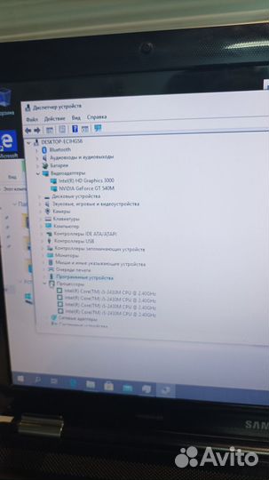 Ноутбук samsung core i5/6GB/GT530M SSD+HDD для игр