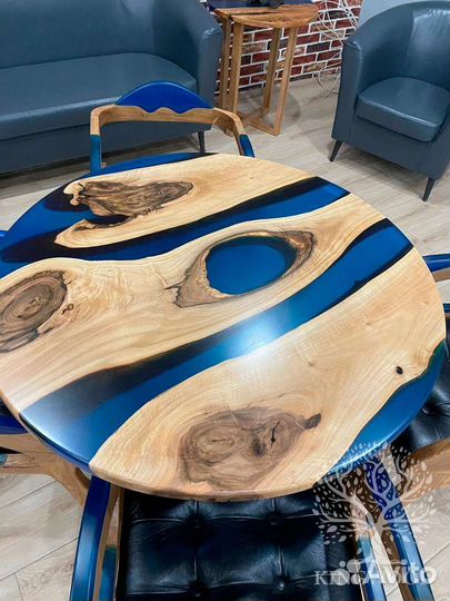 Стол из смолы, стол река, стол из эпоксидной смолы