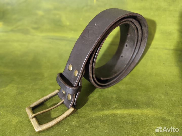 Кожаный ремень ручной работы