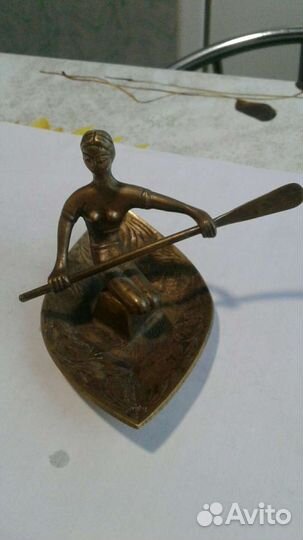 Старая бронзовая статуэтка, времён СССР