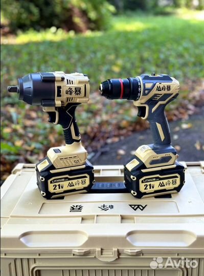 Набор 6в1 Гайковерт,Шуруповерт,Болгарка,Перфоратор