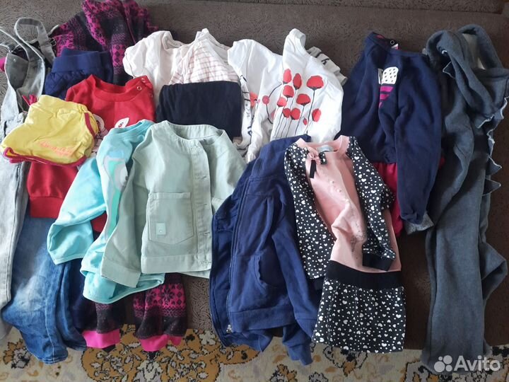 Детские вещи на девочку пакетом 86 92